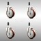 Service Caster 5 Inch 316SS Maroon Polyurethane Swivel 1-1/8 Inch Expanding Stem Caster Set SCC SCC-SS316EX20S514-PPUB-MRN-118-4 - alternate 1